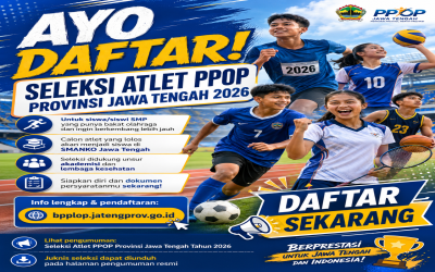 Penerimaan Atlet PPOP Jawa Tengah Tahun 2026
